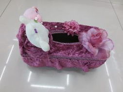 榮春廠家直銷 高檔酒紅花邊盒裝抽紙，提升家居品味